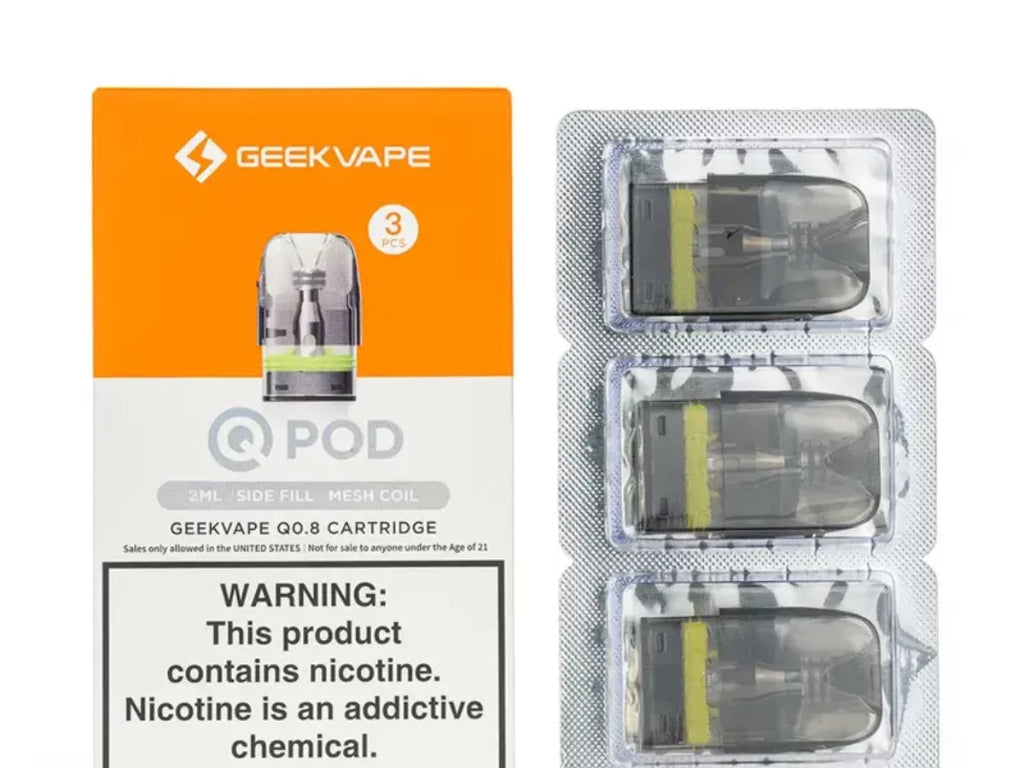 geekvape cartridge pod Q 3ML Refillable Replacement TWST PODS | Iced cool mint vape flovar:Dragon Melon