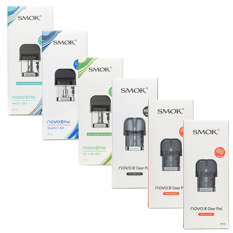 smok novo 2x replacement pods 2 Pod – Heavy Heads MN Miami Mint Zero Nic- Vape Shop Type:0.8 ohm Mesh Pods