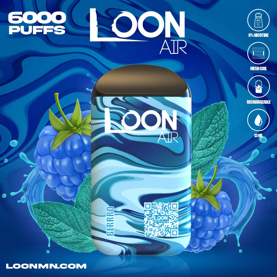 LOON AIR 6000 PUFF DISPOSABLE - Heavy Heads MN LOON AIR 6000 PUFF DISPOSABLE - Heavy Heads MN