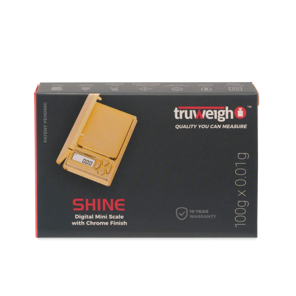 Truweigh Shine Digital Mini Scale - 100g x 0.01g - Gold - Heavy Heads MN
